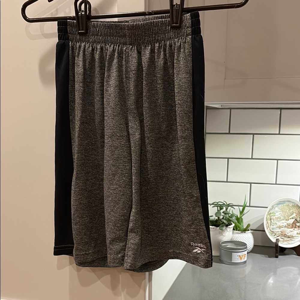Reebok Charcoal and Black Sports Shorts
